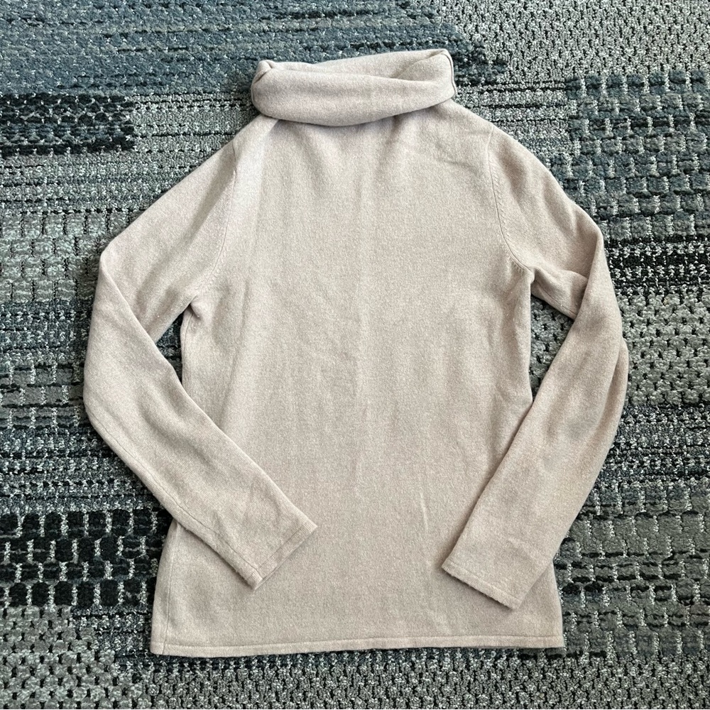 👚 H&M Cashmere Ladies Turtleneck Sweater, Light Pink, Size Small